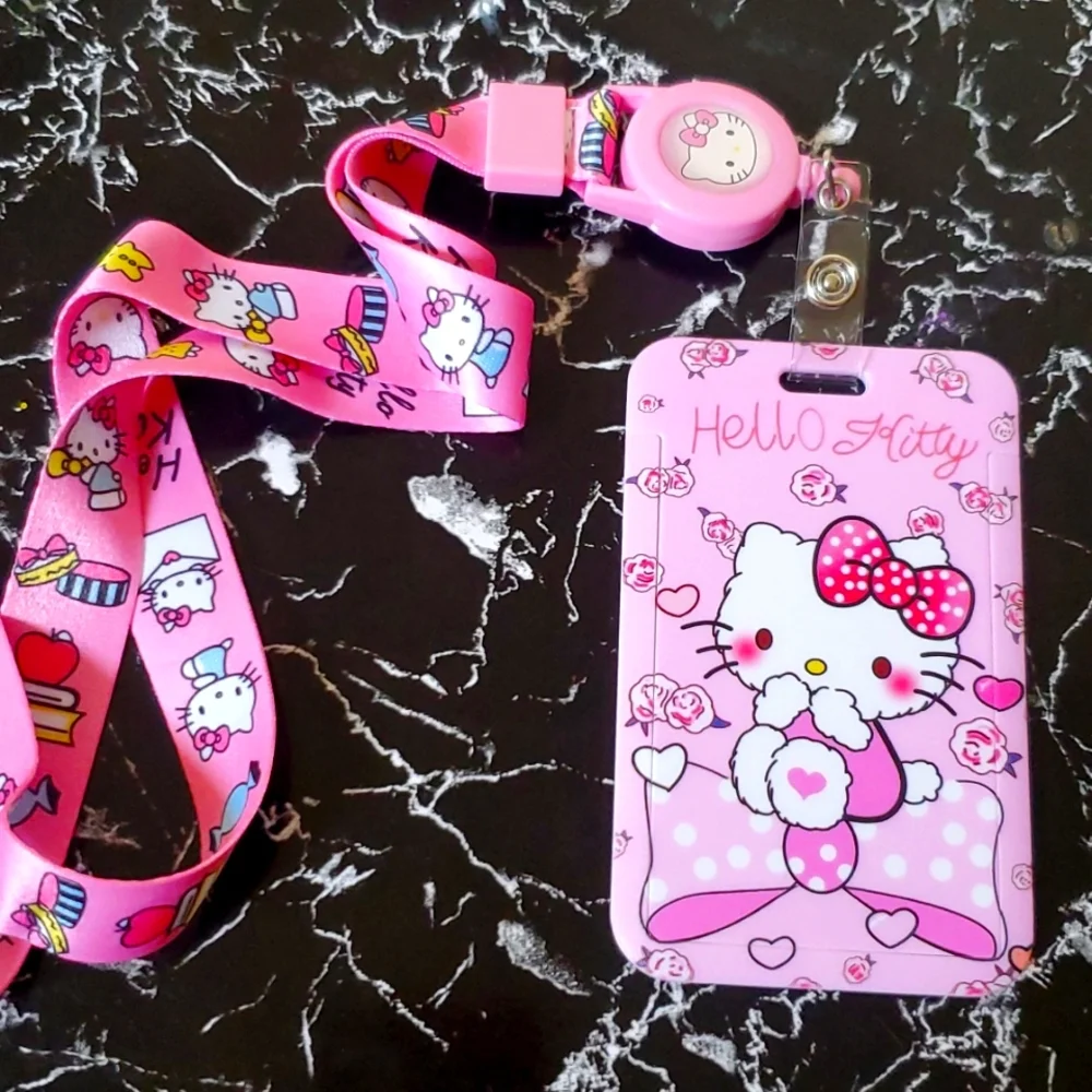 Hello Kitty ID/Credit Card Holder With Lanyard